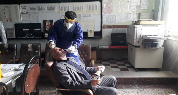 تست  کرونا از همکاران آذر ماه 99