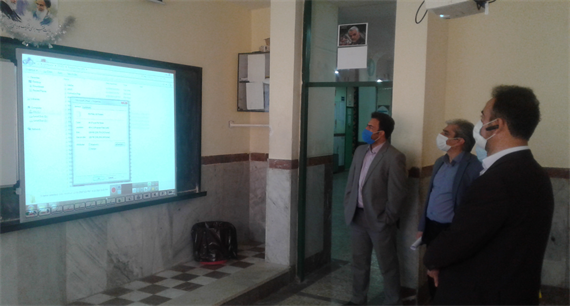 حضور مدیر آموزش و پرورش آقای دکتر شعبانی در هنرستان مهر 99